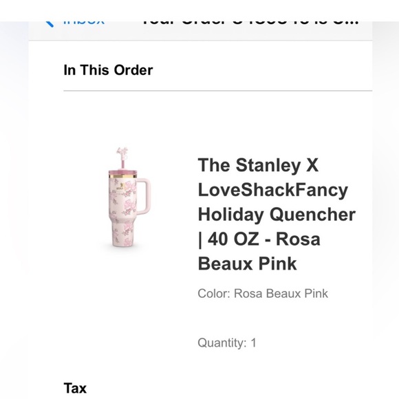 THE STANLEY X LOVESHACKFANCY HOLIDAY
QUENCHER | 40 OZ - Picture 5 of 5